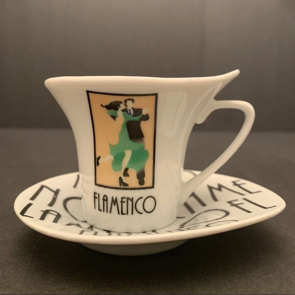 Bijoux Terner set of 4 espresso cups and saucers